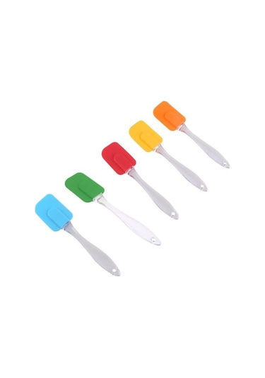 Sarı Tatlı Spatula Pişirme İçin Yumuşak Kenar Dikişsiz Asılı Kaymaz Kek Spatula Kullanışlı Pürüzsüz Yüzey Hafif