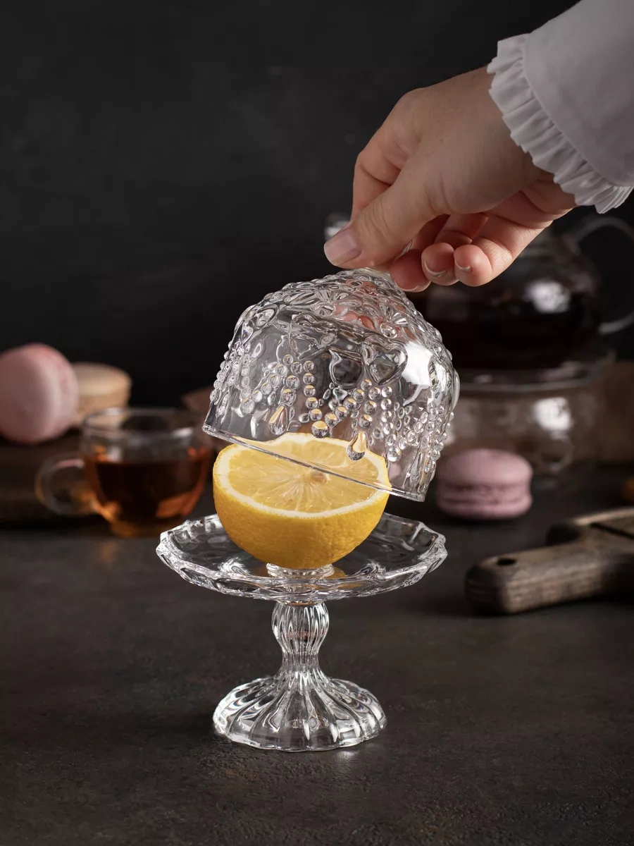 Aura Of Bohemia Kapaklı Cam Şekerlik 108090353 Beyaz