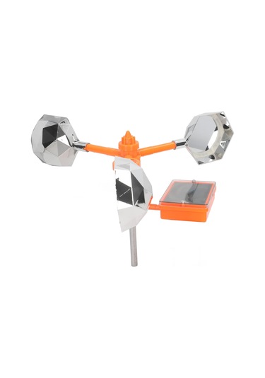 B0ccm Beyaz Solar Ses Işığı Kuş Kovucu 360 Dönen Solar Kuş