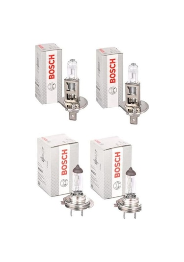 OPEL CORSA D 2010 MODEL ÖN UZUN-KISA 4 LÜ FAR AMPÜLÜ TAKIMI BOSCH