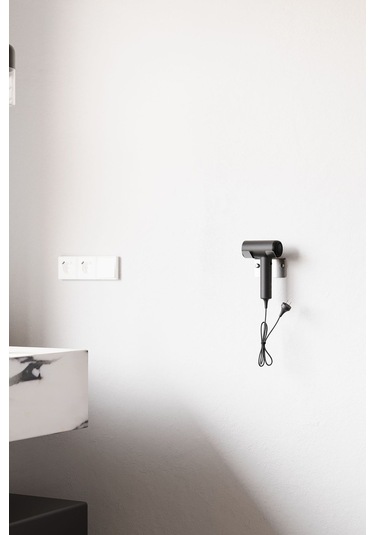 Zift Unique Paslanmaz Çelik Fön Makinesi Askısı-yapışkanlı Ve Vidalı Çift Montaj Seçeneği, Saç Kurutma Tutacağı Diğer