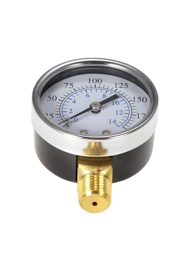 Symbee 50mm Çift Skala Hidrolik Basınç Göstergesi - 0-200psi/14bar, 1/4" Npt Bağlantı