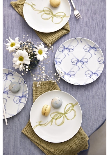Kütahya Porselen Dolce 4 Parça 21 Cm Pasta Tabağı 447018