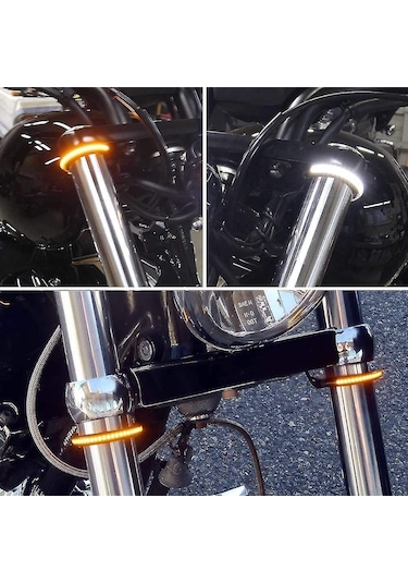 Motosiklet Led Çatal Dönüş Sinyali Gündüz Farı