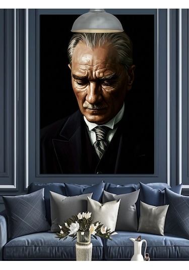 Mustafa Kemal Atatürk Dekoratif Kanvas - Mdf Ahşap Tablo