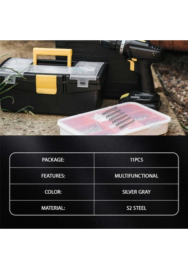 Leasetake 11 Adet 75mm Manyetik S2 Çelik Tornavida Uçları Altıgen Torx Başlı T6/t7/t8/t9/t10/t15/t20/t25/t27/t30/t40