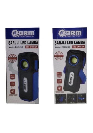 Arm Profesyonel Esen149 350 Lümen Şarjlı Led Lamba Fener
