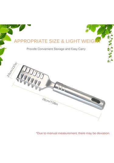 Neevoyu Paslanmaz Çelik Balık Yüzgeç Kaldırıcı - Ergonomik Kumaş, Hızlı Ve Güvenli Kullanim, Mutfak Aracı Gümüş Gümüş