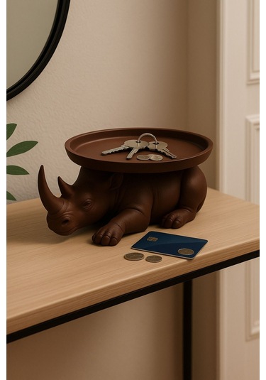 Oxyteez Kahve Temalı Dekoratif Obje Kahverengi Renk Reçine Tasarım Ev Ve Ofis Dekorasyonu