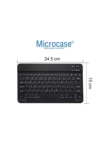 Microcase Huawei Matepad 11.5 S 2025 İçin Bluetooth Klavye Tr Sticker + Bluetooth Mouse + Tablet Standı - Al2765 Lazer