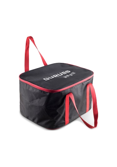 Guruss Go & Grill Barbekü Mangal Tam Set Oksit Kirmizi Model:grs15