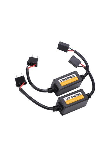 Honmex 2 Adet H7 Led Decoder - Araç Gösterge Paneli Hata Kodunu Kaldırıcı, Titremeyi Önleyici, Dc 9v-16v Uyumlu