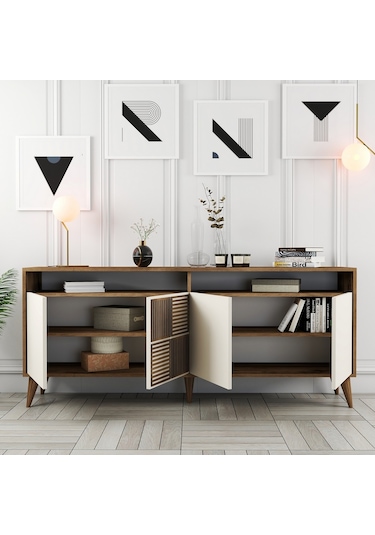 Variant Variant Milan Konsol - Ceviz / Krem