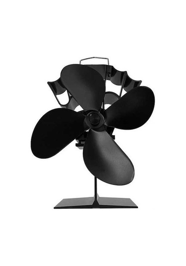 Pazly 4 Kanatlı Isıyla Çalışan Sessiz Şömine Fanı, Elektriksiz, Odun Yanan Sobalar İçin Verimli Ve Ultra Sessiz