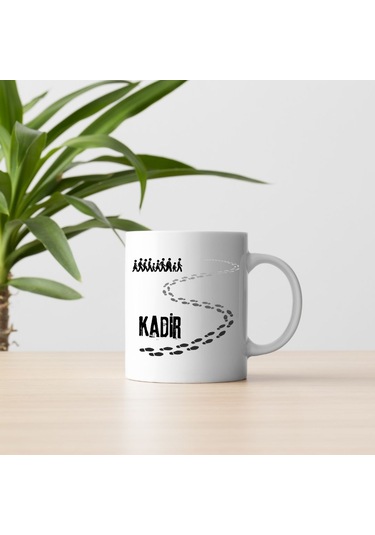 Kişiye Özel Aile Ve Ayak İzleri Tasarımlı Kupa Bardak Beyaz