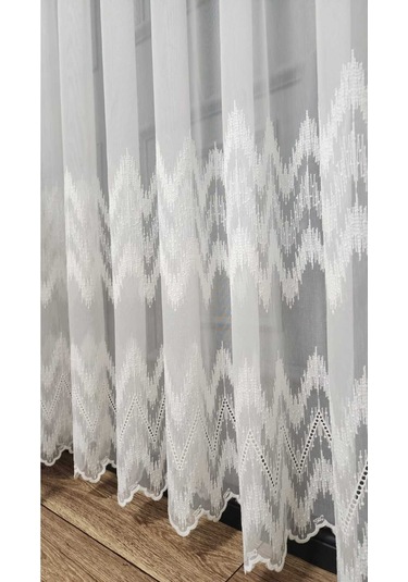 Tül Perde Farbateks Dikim Etek Geniş Ritim Model Desenli 3kat Kırışmaz Ütü Istemez Keten Tül Perde Ritim