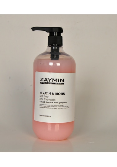 Zaymın Tuzsuz Keratin & Biotin Şampuan 1 L