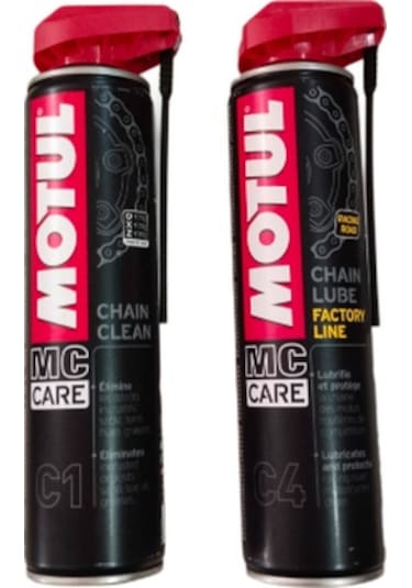 Motul C1 + C4  Zincir Temizleme Spreyi Set 400 ML