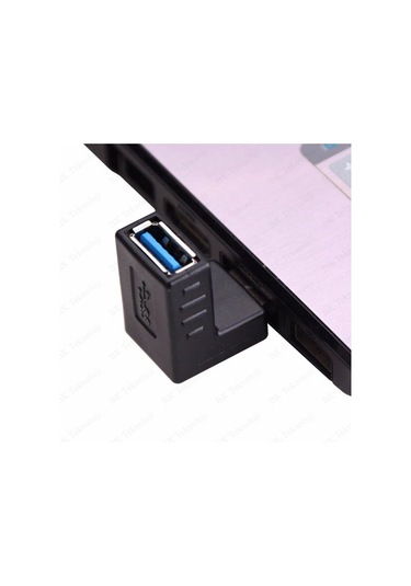 Usb 3.0 Yukarı Açılı Konnektör Erkek Dişi 90 Derece Uzatma Adaptö