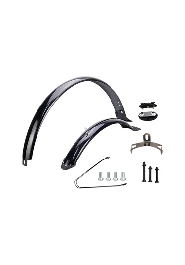 Suntek Bisiklet Ön Arka Çamurluklar 26 Inç Siyah-destek Siyah