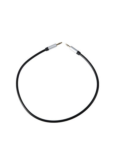 Monyee 0.5m Siyah 3.5mm Altın Kaplama Ses Kablosu - Araç Aux, Bilgisayar, Telefon Ve Hoparlör İçin Enameli Bakır Telleden Pvc Kablo