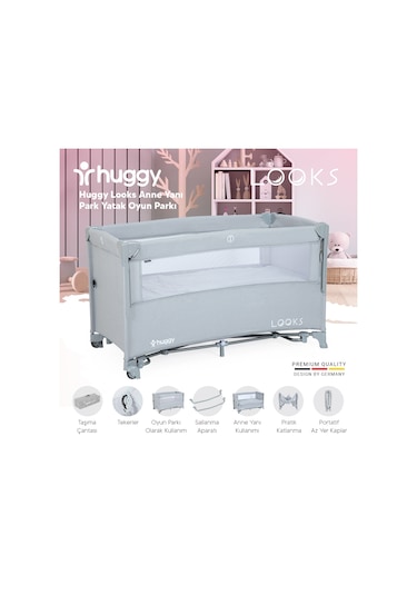 Huggy Looks 5 In 1 Anne Yani Park Yatak Oyun Parkı+Yatak