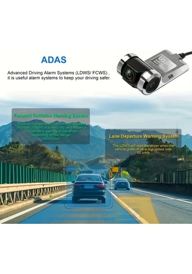 Dashanshop Android Cihazlar İçin Usb İle Çalışan 720p Hd Adaslı Araç Kameralı Navigasyon Sistemi Siyah