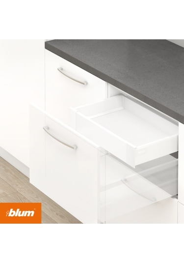 Blum Tandembox İç Çekmece Antaro Bordürsüz (M) 50 Cm İpek Beyazı