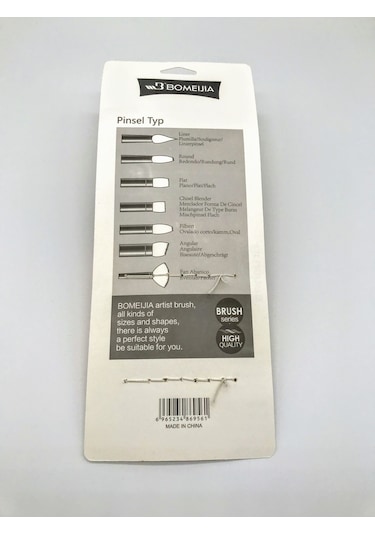 7 PARÇA SANAT FIRÇA YAĞLI BOYA AKRİLİK SULU BOYA FIRÇA SETİ