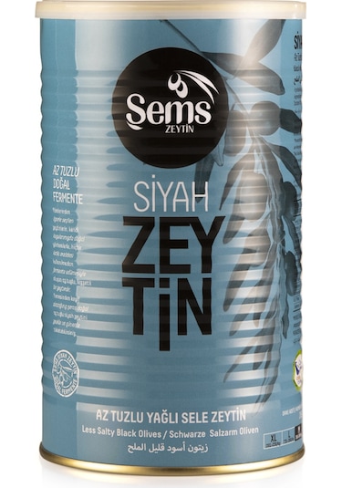 Şems Lüks İri Siyah Zeytin M  (261-290) 900 G