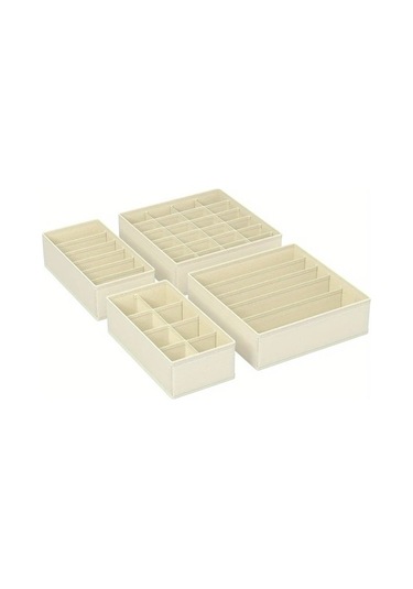 Xuweiwei Faridabio Gri Katlanır Dörtlü Çorap Ve İç Çamaşırı Düzenleyici Gri