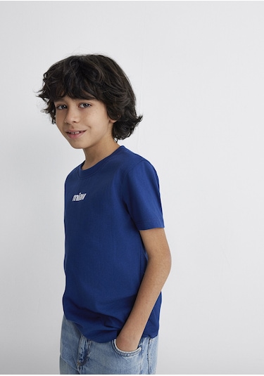 Mavi - Miav Baskılı Lacivert Tişört 6633270722 Mavi