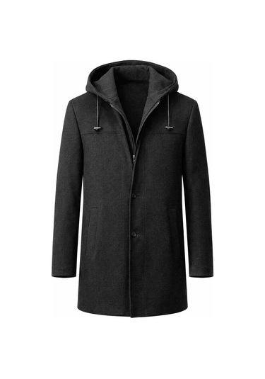 Classics Men Claassics Men Erkek Regular Fit Kaşe Kaban Ceket - 7530 Siyah