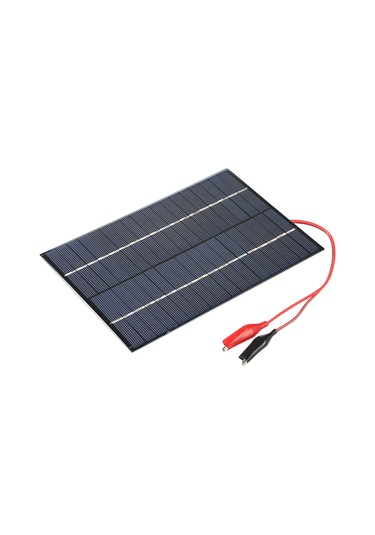 Yaozixa 18v 4.2w Polikristal Silikon Güneş Paneli - Taşınabilir Dış Mekan Acil Şarj Cihazı İle Alligator Klempler