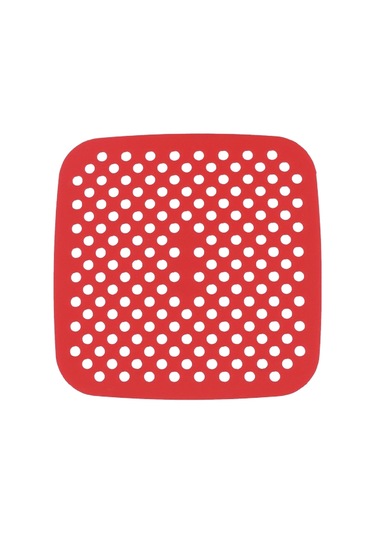 Pişirme Matı 21,5cm Isıya Dayanıklı Yıkanılabilir Silikon Fırın Airfryer Kare Model Renkli Mat