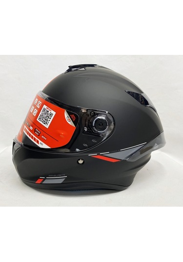 Mt Targo S A1 Şeffaf Vizörlü V-14B Kapalı Kask Mat Siyah