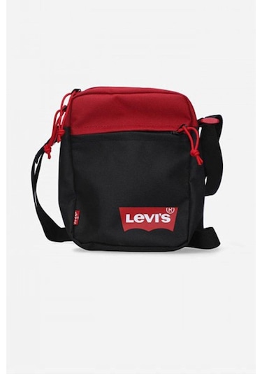 Levi's Logolu Fermuarlı Çanta 38005-5300 Bordo-siyah