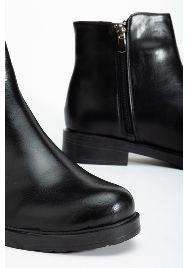 165-204 Siyah Yanki Günlük Kadın Bot Siyah