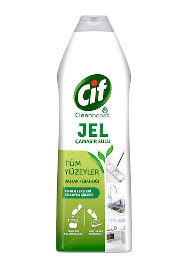 Cif Jel Yüzey Temizleyici Cleanboost Tüm Yüzeyler İçin Leke Çıkarıcı Çamaşır Sulu Bahar Ferahlığı 750 Ml 4 Adet Diğer