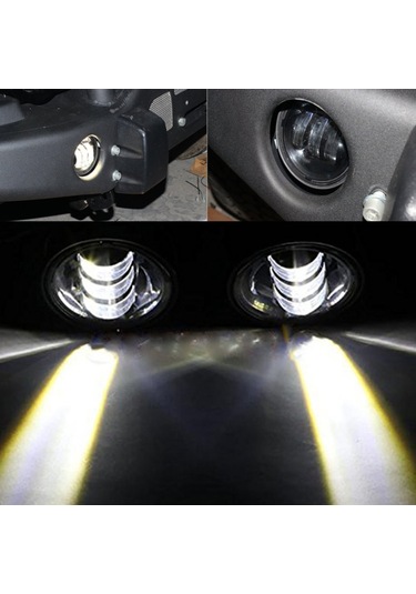 Suofeng 4 İnç Siyah Kapak Led Far Tek Adet - Jeep Wrangler Jk/jku/cj/lj/tj, Hummer H1/h2 Uyumlu, Ip67 Su Geçirmez, Parlak Isık, Kolay Kurulum