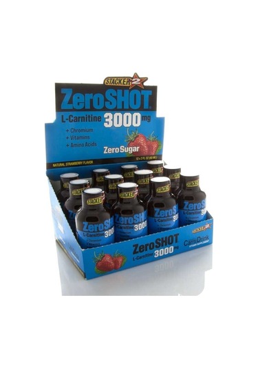 Zero Shot 60 Ml 3000Mg L-Carnitine 12 Adet Şeftali