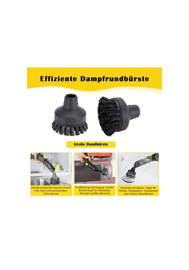 Xurunkeji Karcher Buharlı Temizleyiciler Sc1, Sc2, Sc3, Sc4, Sc5 İçin 10 Parçalı Aksesuar Seti - Nozullar, Fırçalar Ve Bezler Dahil