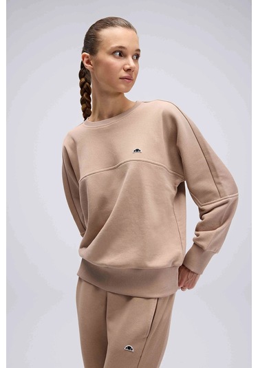 Ellesse Bayan Sweat Ef567-bg Bej Bej
