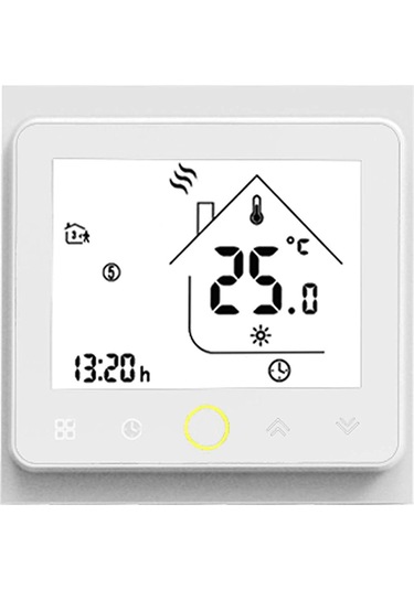 Teltree Bac-002al Beyaz Klima Termostati, Oda Sıcaklığı Kontrolü, Enerji Tasarrufu, Fan Ve Valf Yönetimi Pil Yok