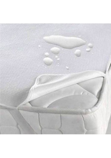 Evony Çift Kişilik Alez 150x200 Cm Sıvı Geçirmez Yatak Koruyucu Micro Kumaş Beyaz