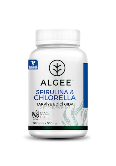 Algee Spirulina Bitkisel Takviye 90 Kapsül