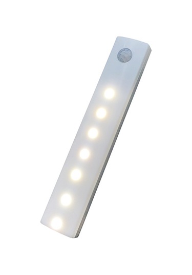 Fosenze Usb Şarjlı Led Hareket Sensörlü Işık, Dolap/yatak Odası/merdiven Işığı, Beyaz Işık, 350mah, 7 Led, 4m Algılama Mesafesi X15 Diğer
