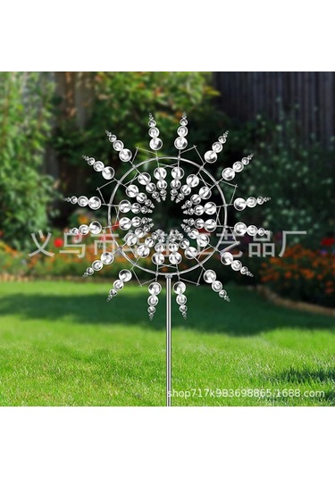Yaozixa Bahçe Çim Alani Vane Dekorasyonu 3d Rota Metal Rüzgar Çarkı Dışarıdaki Manzarayı Zenginleştirir