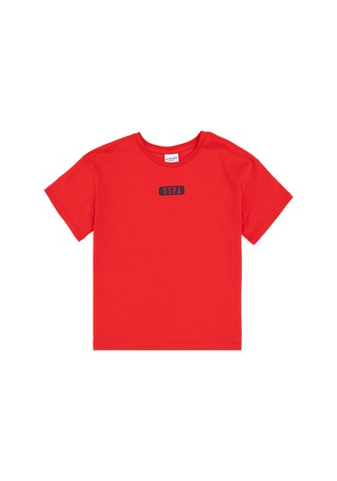 U.s. Polo Assn. Erkek Çocuk Kırmızı Tişört 50298982-vr030 Kırmızı
