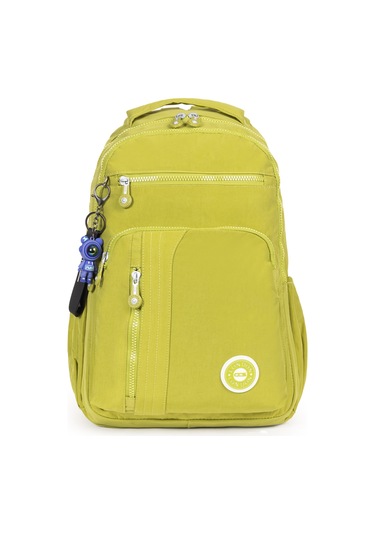 Modern Tarzda Su Geçirmez Krınkil Kumaş Okul Sırt Çantası Hafif, Konforlu Ve Fonksiyonel Tasarım - Yeşil Yeşil